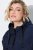 Ulla Popken 851785 Oversize prešívaná vesta s kapucňou Tmavomodrá - Vesty - 