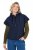 Ulla Popken 851785 Oversize prešívaná vesta s kapucňou Tmavomodrá - Vesty - 