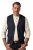 JP1880 851800 Tvídová vesta so vzorom rybej kosti Tmavomodrá - Obleky - Obleky 2XL-8XL