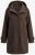 Ulla Popken 851803 Duffle coat Tmavohnedá - Kabáty - Dámske kabáty veľkých veľkostí