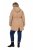 Ulla Popken 852028 Parka Béžová - Kabáty - Dámske kabáty veľkých veľkostí