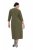Ulla Popken 853510 Midi šaty s vreckami Khaki - Midi šaty - Midi šaty pre plnoštíhle ženy