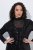 Ulla Popken 853770 Sako s flitrami Čierna - Bundy - Dámske bundy vo veľkých veľkostiach