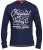 D555 Austin Long Sleeve T-shirt Navy - Tričká - Nadrozmerné tričká - 2XL-14XL