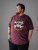Kam Jeans 5753 Buccaneer Print T-Shirt BURGUNDY MARL - Tričká - Nadrozmerné tričká - 2XL-14XL