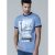 D555 Howie Fine Stripe T-shirt Blue - Tričká - Nadrozmerné tričká - 2XL-14XL