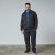 North Latitude Sweat Cardigan Čierna - TALL mikiny - TALL mikiny pre vysokých mužov