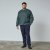 North Latitude Crewneck Logo Sweat Zelená/Khaki - TALL mikiny - TALL mikiny pre vysokých mužov
