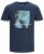 Jack & Jones Jump T-shirt Navy - Tričká - Nadrozmerné tričká - 2XL-14XL