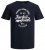 Jack & Jones JJERAFA TEE Navy - Tričká - Nadrozmerné tričká - 2XL-14XL