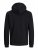 Jack & Jones JCOBERG SWEAT ZIP Hoodie Black - Mikiny & mikiny bez kapucne - Mikiny & Mikiny s Kapucňou 2XL-12XL