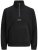 Jack & Jones Soho Half Zip Fleece Sweatshirt Black - Mikiny & mikiny bez kapucne - Mikiny & Mikiny s Kapucňou 2XL-12XL