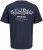 Jack & Jones Yuki Back Print Crew Neck T-Shirt Sky Captain - Tričká - Nadrozmerné tričká - 2XL-14XL
