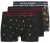 Jack & Jones Gingerbread Trunks 3-Pack Black - Spodná bielizeň - Spodné Prádlo 2XL-8XL