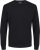 Jack & Jones BASIC Knitted Sweater Black - Mikiny & mikiny bez kapucne - Mikiny & Mikiny s Kapucňou 2XL-12XL