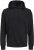 Jack & Jones BRADLEY Hoodie Black - Mikiny & mikiny bez kapucne - Mikiny & Mikiny s Kapucňou 2XL-12XL
