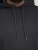 Jack & Jones BRADLEY Hoodie Black - Mikiny & mikiny bez kapucne - Mikiny & Mikiny s Kapucňou 2XL-12XL