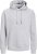 Jack & Jones BRADLEY Hoodie Light Grey Melange - Mikiny & mikiny bez kapucne - Mikiny & Mikiny s Kapucňou 2XL-12XL