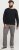 Jack & Jones HILL Knitted Sweater Black - Mikiny & mikiny bez kapucne - Mikiny & Mikiny s Kapucňou 2XL-12XL