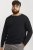 Jack & Jones HILL Knitted Sweater Black - Mikiny & mikiny bez kapucne - Mikiny & Mikiny s Kapucňou 2XL-12XL