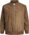 Jack & Jones ROCKY Faux Suede Bomber Jacket Brown - Bundy - Bundy Nadmerné Veľkosti 2XL-8XL