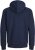 Jack & Jones BRADLEY Zip Hoodie Navy Blazer - Mikiny & mikiny bez kapucne - Mikiny & Mikiny s Kapucňou 2XL-12XL