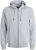 Jack & Jones BRADLEY Zip Hoodie Light Grey Melange - Mikiny & mikiny bez kapucne - Mikiny & Mikiny s Kapucňou 2XL-12XL