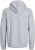 Jack & Jones BRADLEY Zip Hoodie Light Grey Melange - Mikiny & mikiny bez kapucne - Mikiny & Mikiny s Kapucňou 2XL-12XL
