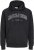 Jack & Jones CALEB Hoodie Black - Mikiny & mikiny bez kapucne - Mikiny & Mikiny s Kapucňou 2XL-12XL