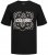 Jack & Jones JJPAISLEY T-Shirt Black - Tričká - Nadrozmerné tričká - 2XL-14XL