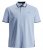 Jack & Jones PAULOS Short Sleeve Polo Light Blue/PS - Polokošele - Polokošele 2XL-8XL