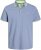 Jack & Jones PAULOS Short Sleeve Polo Light Blue/NEON - Polokošele - Polokošele 2XL-8XL