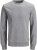 Jack & Jones Basic Sweatshirt Light Grey Melange - Mikiny & mikiny bez kapucne - Mikiny & Mikiny s Kapucňou 2XL-12XL