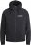 Jack & Jones RUSH SOLID Bomber Jacket with Hood Black - Bundy - Bundy Nadmerné Veľkosti 2XL-8XL
