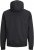 Jack & Jones RUSH SOLID Bomber Jacket with Hood Black - Bundy - Bundy Nadmerné Veľkosti 2XL-8XL