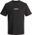 Jack & Jones ESTERBRO T-Shirt Black - Tričká - Nadrozmerné tričká - 2XL-14XL