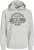 Jack & Jones 2 COL LOGO Hoodie White Melange - Mikiny & mikiny bez kapucne - Mikiny & Mikiny s Kapucňou 2XL-12XL