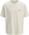 Jack & Jones Lington Crew Neck T-Shirt White - Tričká - Nadrozmerné tričká - 2XL-14XL
