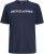 Jack & Jones Corp Logo Crew Neck T-Shirt Navy Blazer - Tričká - Nadrozmerné tričká - 2XL-14XL