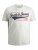 Jack & Jones JJELOGO TEE White - Tričká - Nadrozmerné tričká - 2XL-14XL