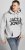 Jack & Jones CORP LOGO Large Print Hoodie Light Grey Melange - Mikiny & mikiny bez kapucne - Mikiny & Mikiny s Kapucňou 2XL-12XL