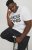 Jack & Jones CORP Logo T-Shirt White w Large Black Print - Tričká - Nadrozmerné tričká - 2XL-14XL