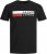 Jack & Jones CORP Logo T-Shirt Black/PLAY 4 - Tričká - Nadrozmerné tričká - 2XL-14XL