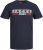 Jack & Jones CORP Logo T-Shirt Navy/PLAY 4 - Tričká - Nadrozmerné tričká - 2XL-14XL