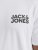 Jack & Jones CORP Logo T-Shirt White w Small Black Print - Tričká - Nadrozmerné tričká - 2XL-14XL