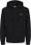 Jack & Jones CORP LOGO Small Print Hoodie Black - Mikiny & mikiny bez kapucne - Mikiny & Mikiny s Kapucňou 2XL-12XL