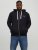 Jack & Jones JJSTAMP ZIP Hoodie Black - Mikiny & mikiny bez kapucne - Mikiny & Mikiny s Kapucňou 2XL-12XL