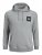 Jack & Jones JJLOCK SWEAT HOOD Grey - Mikiny & mikiny bez kapucne - Mikiny & Mikiny s Kapucňou 2XL-12XL