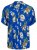 Jack & Jones JORLUKE FLORES Resort Shirt Nautical Blue - Košele - Košele 2XL-10XL