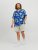 Jack & Jones JORLUKE FLORES Resort Shirt Nautical Blue - Košele - Košele 2XL-10XL
